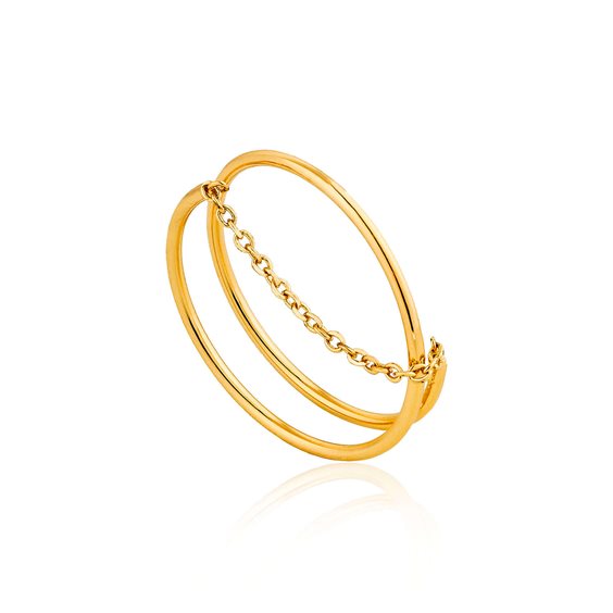 Anello Ania Haie Donna Modern Minimalism in Argento R002-06G-15 - R002-06G-15